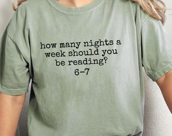 Reading 6-7;Funny Comfort Colors Shirt, Teacher Shirt, School Librarian Tee, English Teacher Shirt, Funny 67 T-Shirt, Trendy Shirt,