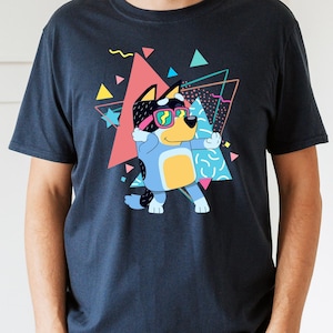 Blue Rad Family Shirts, blue dog Rad Mom TShirt,Blue dog Rad Dad Tee,Blue Dog Birthday Shirt,Blue Dog Lover Shirt,Bingo Father's Day T-shirt