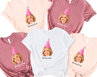 Custom Face Birthday Party T-Shirt, Custom Photo Face Tee, Custom Text Shirts, Birthday Boy Shirt, Birthday Party Tee, Custom Design Shirt