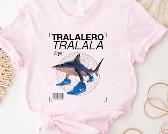 Tralalero Tralala T-Shirt, Funny Shark Meme Tees, Brainrot Italian Meme, Tiktok Humor Graphic, Gift for Teens