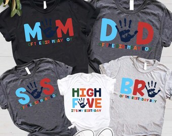 Hello Five Est 2026 T-Shirt, Birthday Boy Shirt, Five Year Old Birthday Shirt, Kids Birthday Shirt,5th Birthday Gift,5th Birthday Party Tee