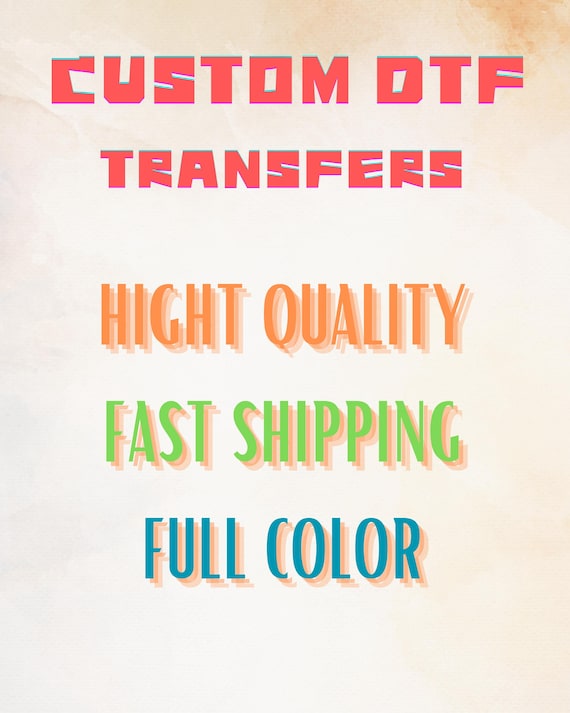 Wholesale Dtf Print, Full Color Custom DTF Print, DTF Transfer, High QualityReady To Press Transfers, Custom Heat Transfer, Direct To Film