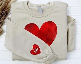 Custom Valentines Day Sweatshirt,Kids Valentines,Custom Sweater,Toddler Sweatshirt,Valentine Heart Sweatshirt,Valentine's Day Couple Apparel