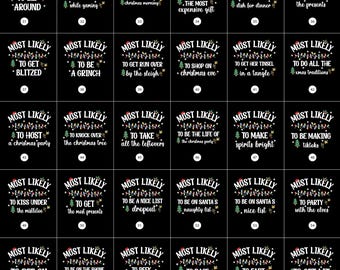 Christmas Dtf, Most Likely to DTF, Custom Christmas DTF, Most Likely to Christmas DTF, Family Matching Dtf, Image Transfers Ready to Press