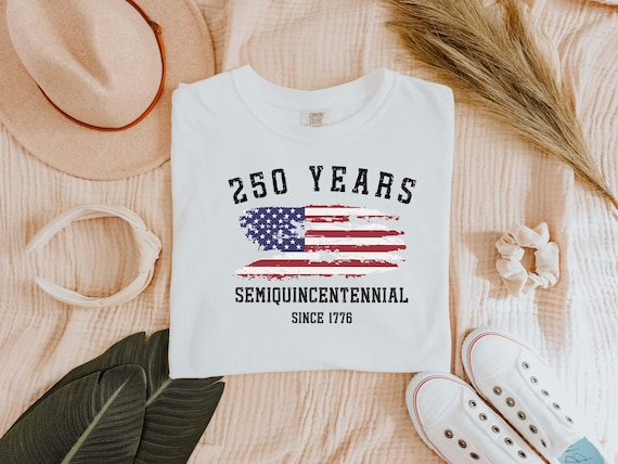 Comfort Colors®250 Years USA Shirt, Semiquincentennial 1776-2026 T-Shirt,Patriotic America 250th Anniversary Tee,Vintage American Flag Shirt