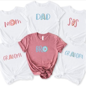 Donut Family Birthday Shirt, Mom and Dad Donut Tshirt, Donut Shirt for Toddler, Funny Donut Gifts, Donut Theme Party Tees, Donut Lover Shirt