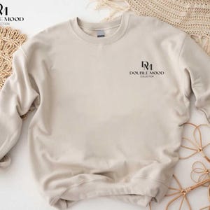 Pocket Personalized Embroidery Sweatshirt, Custom Text Embroidered Sweatshirt, Custom Crewneck Sweatshirt, Personalized Gift Sweatshirt