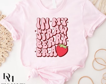Camiseta In My Strawberry Era, camiseta linda de fresa, camiseta del festival de fresa, camiseta de fresa de verano, camiseta de bayas, camiseta estética de fresa