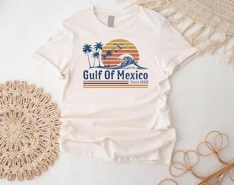 Retro Sunset Gulf Of Mexico Since 1550 Shirt, Gulf of Mexico Shirt, Vintage Gulf of Mexico Since 1550Shirt, Historical Gulf of Mexico,