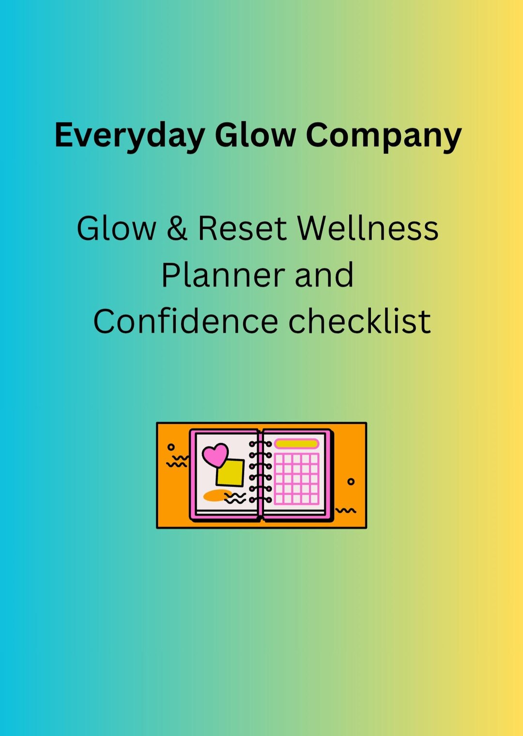 Self Care Printable A4 and Glow up Wellness Reset Planner - Etsy