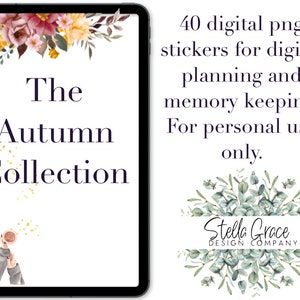 The Autumn Collection Digital Stickers | Autumn Digital Planning Stickers for Goodnotes