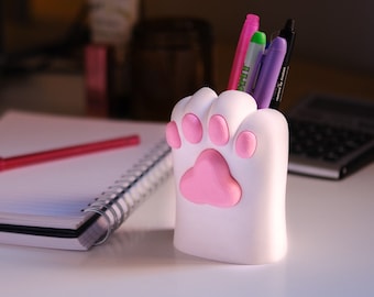 Kawaii Cat Paw Pen Cup