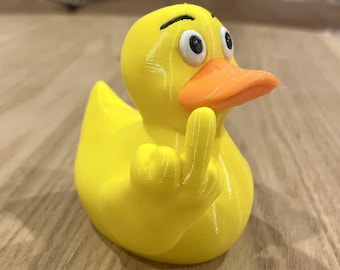 Middle Finger Duck - Multi-coloured Print