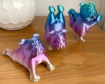 English Bulldog Yoga Pose Home Decor