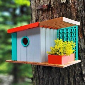 Mid Century Modern Bird house