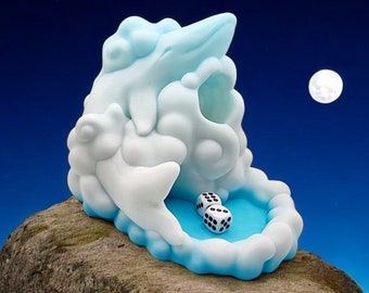 Cute Whale Dice Tower