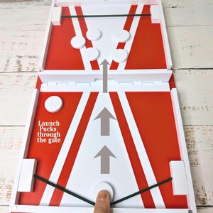 Sling Puck Book Board Game – Fold-Up Tabletop Game with Sling & Puck image 4