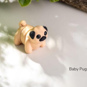 Tiny Pug Model / Keyring image 4