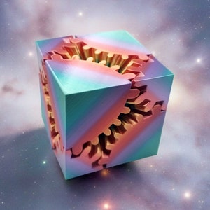 Gear Cube Fidget Model