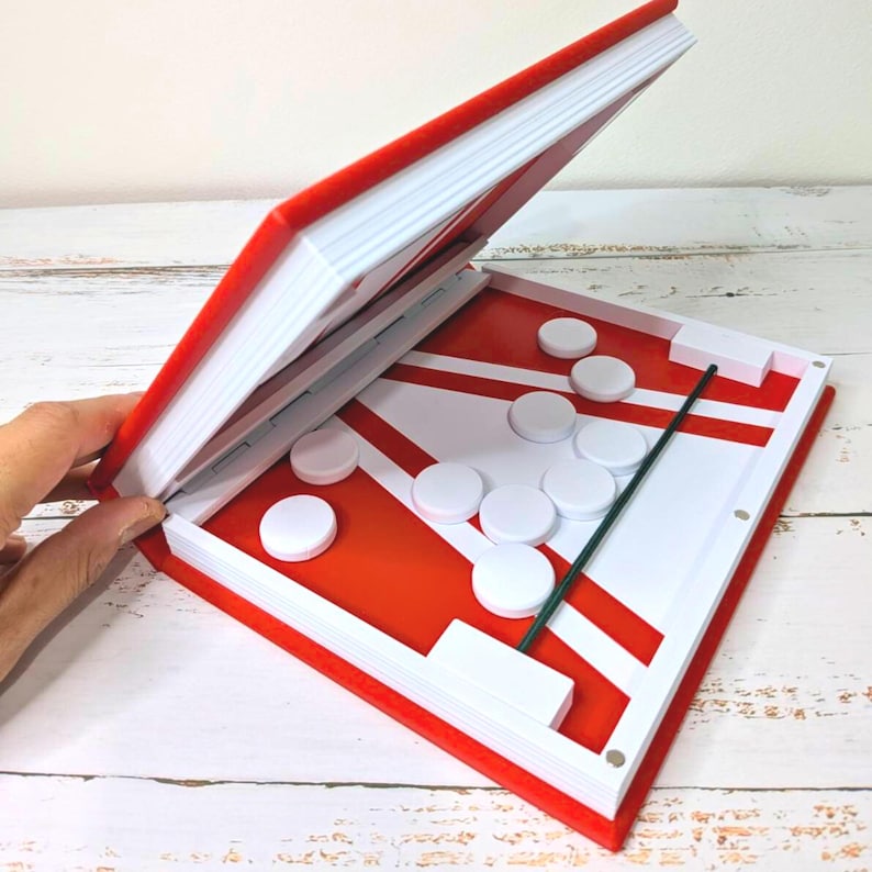 Sling Puck Book Board Game – Fold-Up Tabletop Game with Sling & Puck image 2
