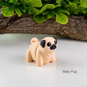 Tiny Pug Model / Keyring image 3
