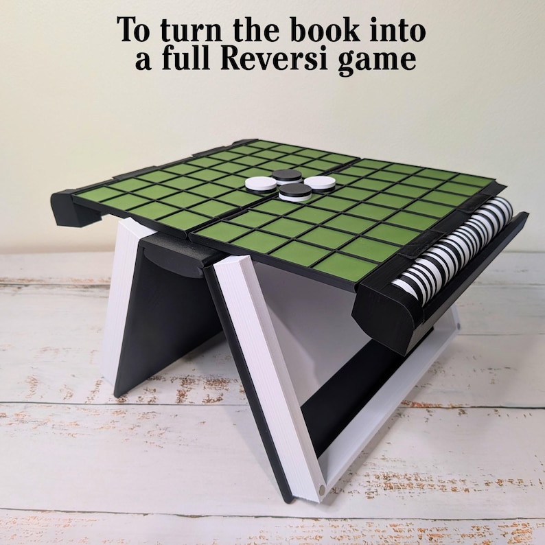 Juego Reversi / Juego de estrategia familiar, estilo libro plegable imagen 3
