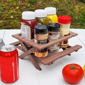 Rustic Handcrafted Wooden Kitchen Caddy / Table Tidy / Tableware Organiser  / Kitchen Utensil Holder / Napkin Holder / Table Caddy 