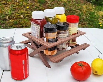 Picnic Table Condiment Holder