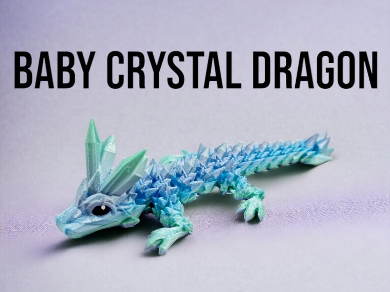 Bebé Dragón de Cristal / Ojos de Colores imagen 2