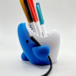 Cute Shark USB cable + Pen holder