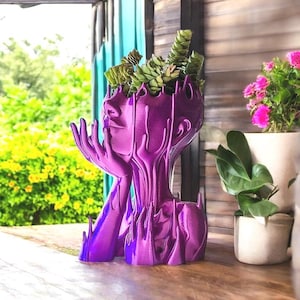 Melting Lady Planter - Unique Aesthetic Home Decor - Quirky Gift for Plant Lovers