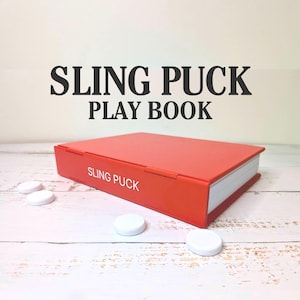 Sling Puck Book Board Game – Fold-Up Tabletop Game with Sling & Puck image 1