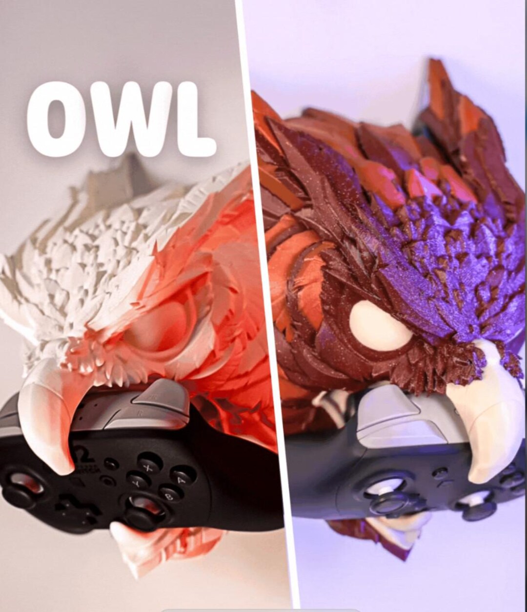 Cowl Controller Owl Controller Holder - Gaming Desk Accessory - Video Game Controller ...