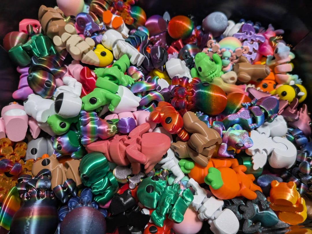 RANDOM Packs of Detailed Mini Fidgets | 1.5-2in | 3D Printed Mini ...