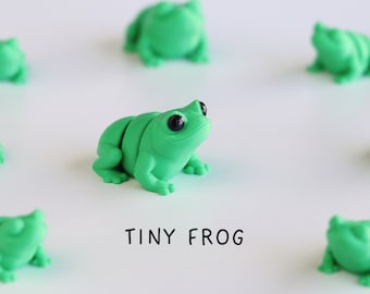 Tiny Frog Fidget Toy - 3D Printed PLA+ Model / Keyring
