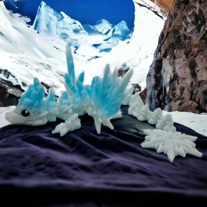 Baby Winter Winged Dragon | Coloured Eyes image 4