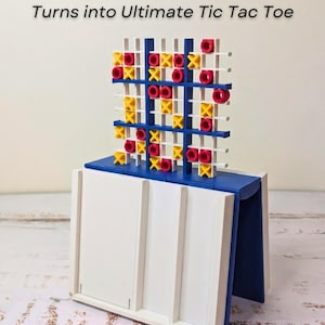 Ultimate Tic Tac Toe Transforming Book | Interactive Desk Accessory | Pop-Up Noughts and Crosses Display Collectible image 2