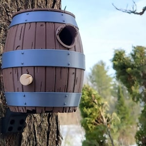 The Old Barrel Birdhouse