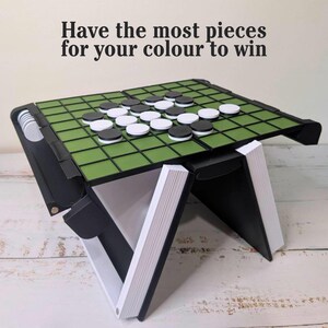 Juego Reversi / Juego de estrategia familiar, estilo libro plegable imagen 4