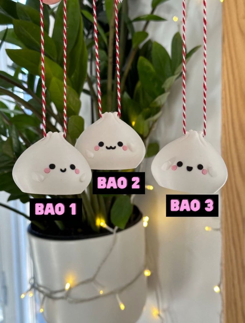 Kawaii Dimsum & Sushi Christmas Baubles image 4