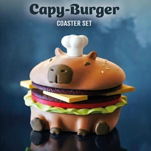 Set onderzetters Capy-Burger afbeelding 1