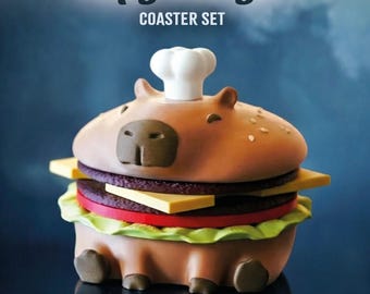 Capy-Burger Coaster Set