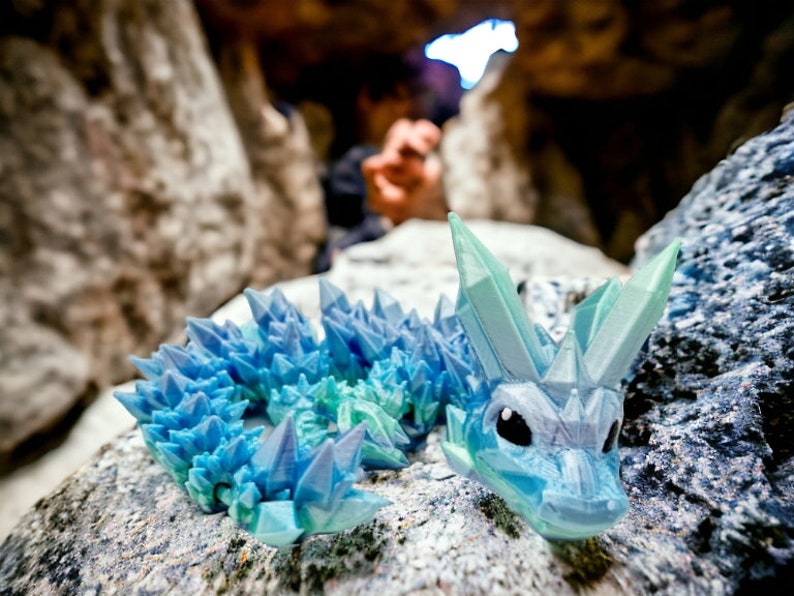 Bebé Dragón de Cristal / Ojos de Colores imagen 3