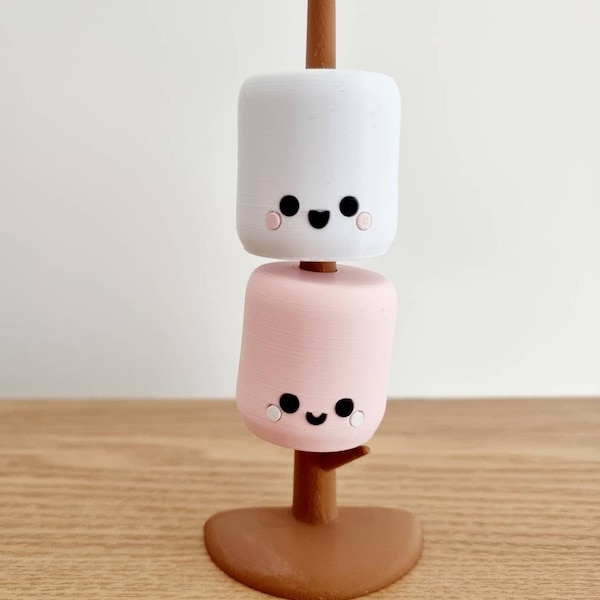 Kawaii Marshmallows with tree stand