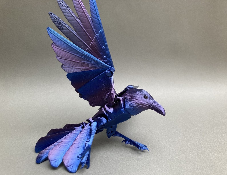 Flexi Raven Model with Skull Base image 5