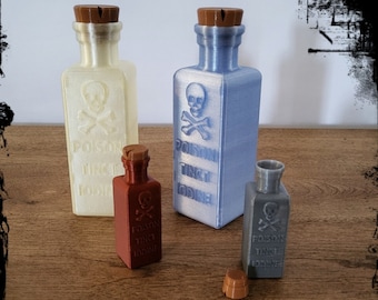 Poison Bottles for Halloween Decor