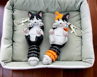 Porta-chaves Flexi Cute Cat - Estampa Multicor