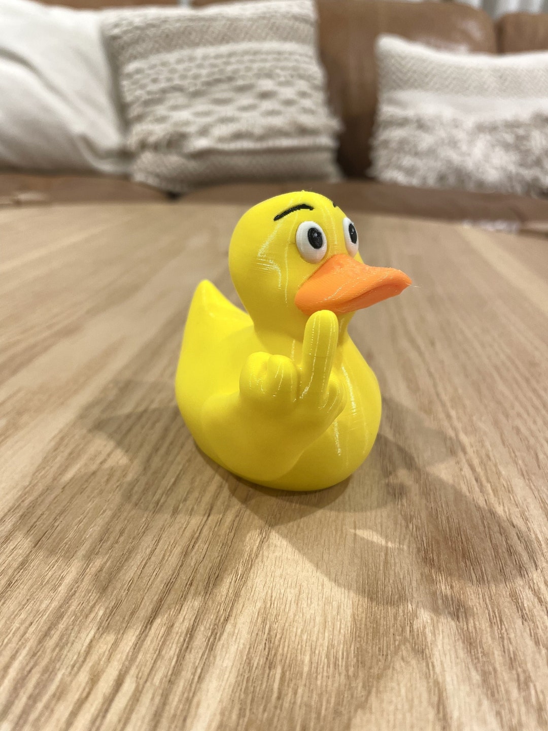 Middle Finger Duck Multicoloured Print Etsy