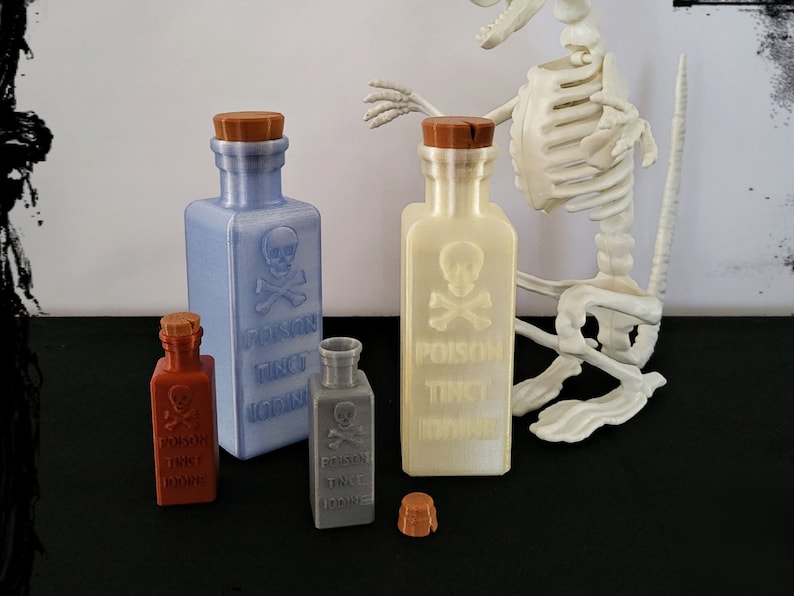 ハロウィーンの装飾用の毒瓶 画像 3