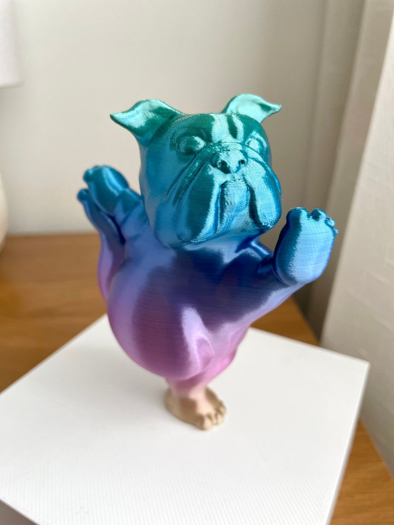 Bulldogge Yoga Pose Home Decor Bild 6